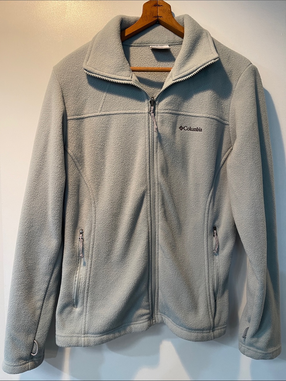 Columbia Light Sage Green Fleece Jacket